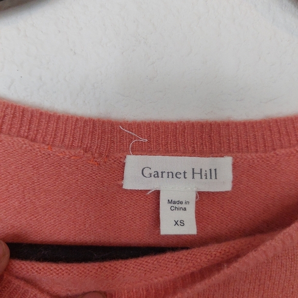 Garnet Hill Womens Shirttail Cashmere Long Sleeve Sweater Size Small - Picture 4 of 10